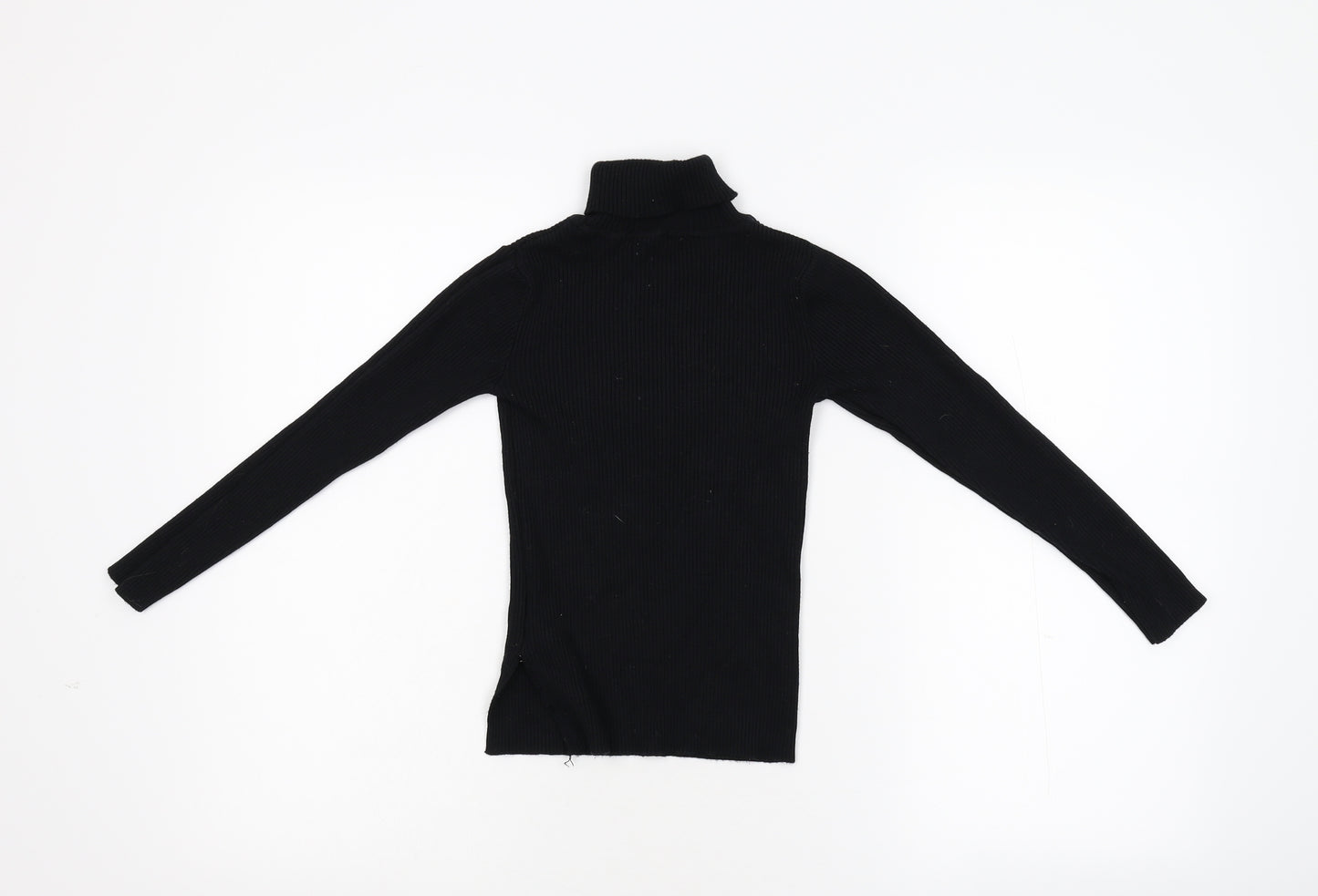 Primark Girls Black  Knit Pullover Jumper Size 10-11 Years