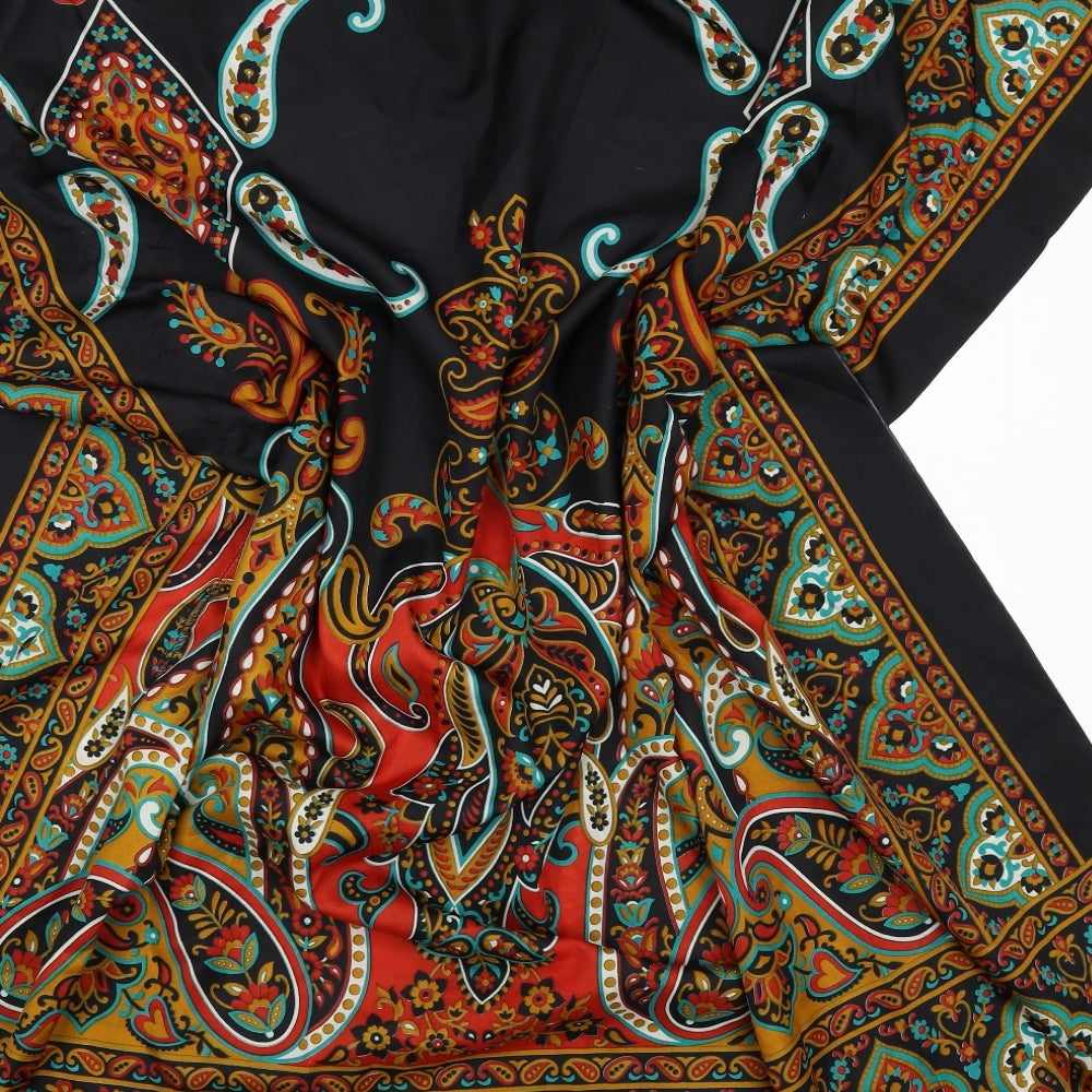 Preworn Womens Multicoloured Geometric  Kimono Blouse Size L