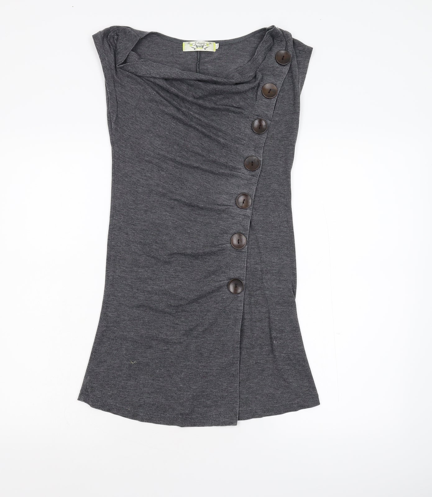 G. Langta Womens Grey   Tunic T-Shirt Size S