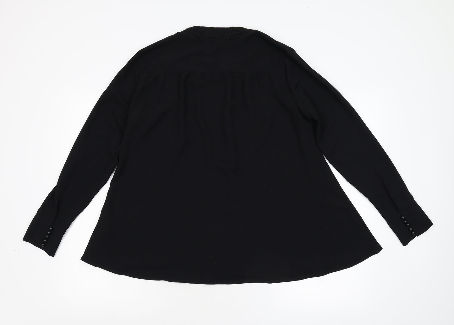 YAS Womens Black   Basic Blouse Size M