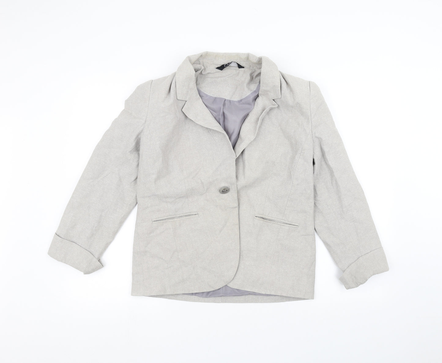 BM Womens Grey   Jacket  Size 12