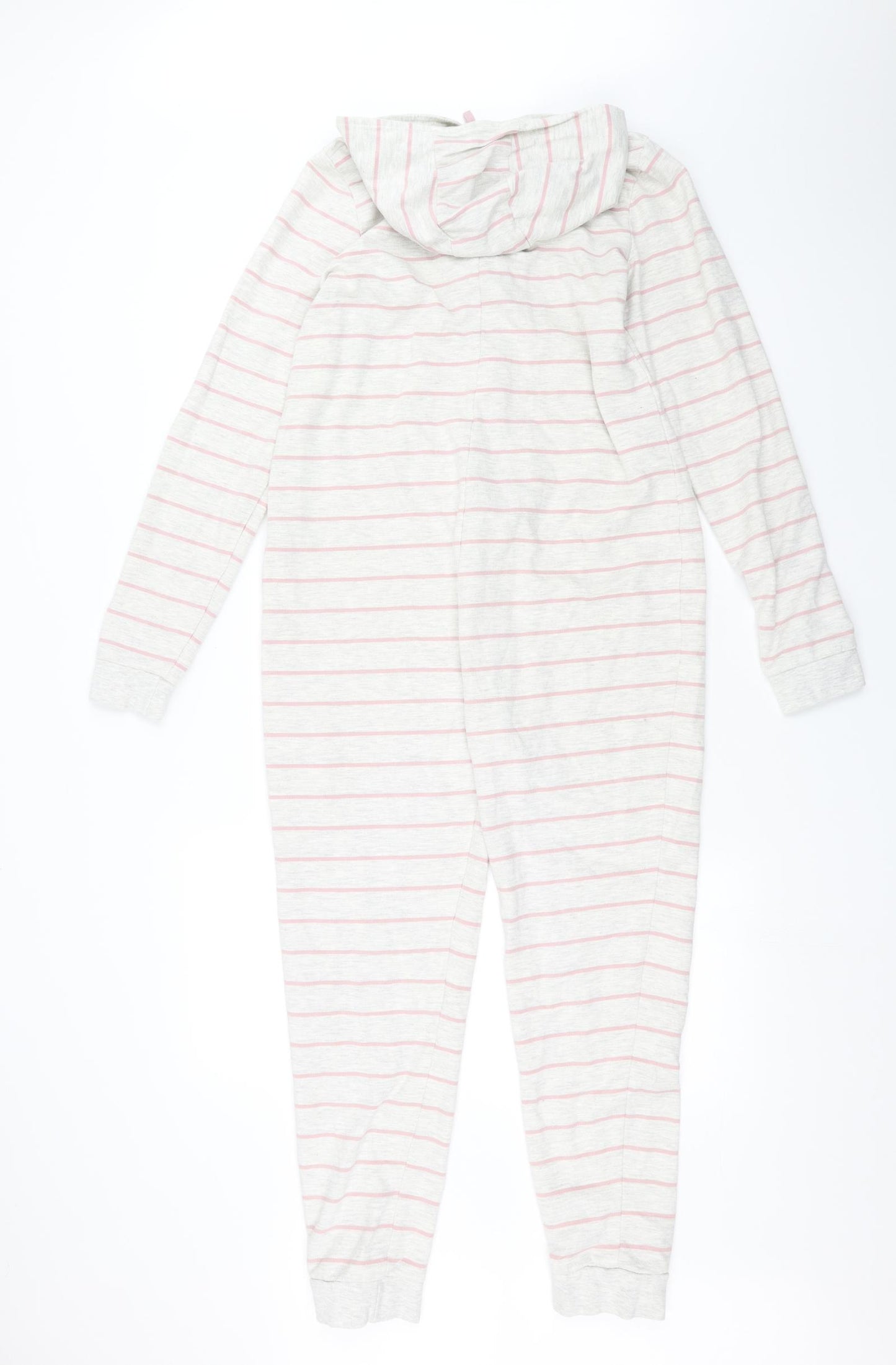 Marks and Spencer Girls White Striped  Top One Piece Size 13-14 Years