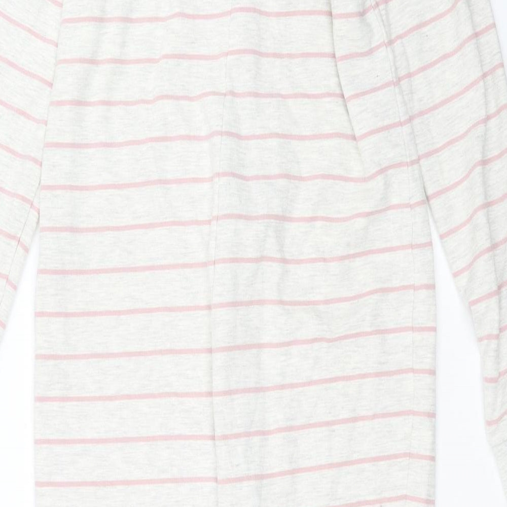 Marks and Spencer Girls White Striped  Top One Piece Size 13-14 Years