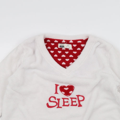 Love sleep Womens White   Pullover Jumper Size L