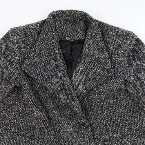 Bonmarché Womens Black   Overcoat Coat Size 16