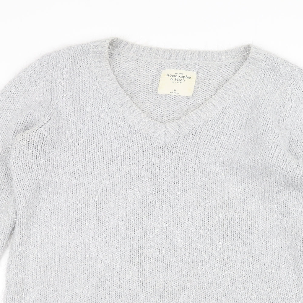 Abercrombie & Fitch Womens Grey  Knit Pullover Jumper Size M