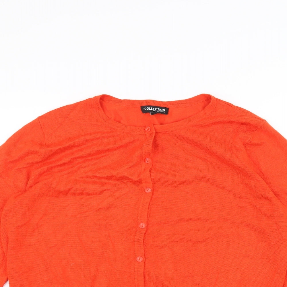 DEBINHAMS Womens Orange   Cardigan Jumper Size 16