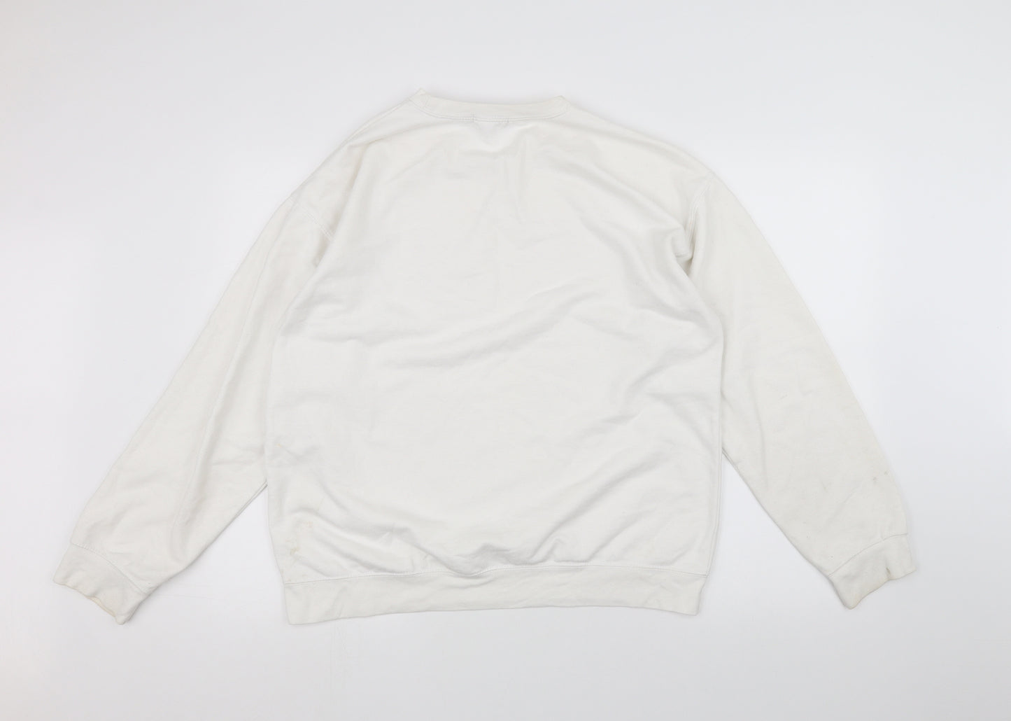 PRETTYLITTLETHING Womens White   Pullover Jumper Size L