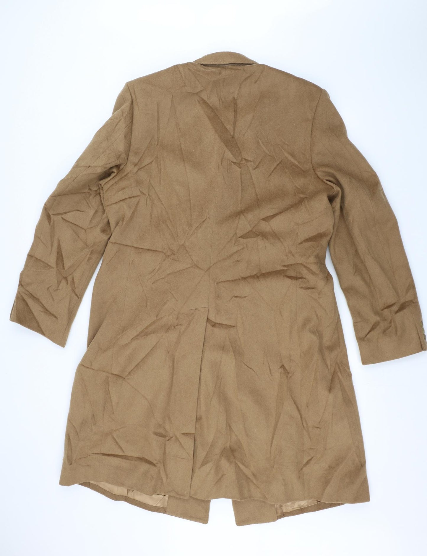 Preworn Mens Brown   Overcoat Coat Size L