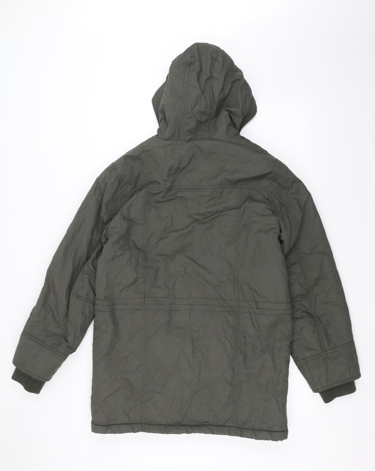 R-HER Boys Green   Rain Coat Coat Size 14 Years