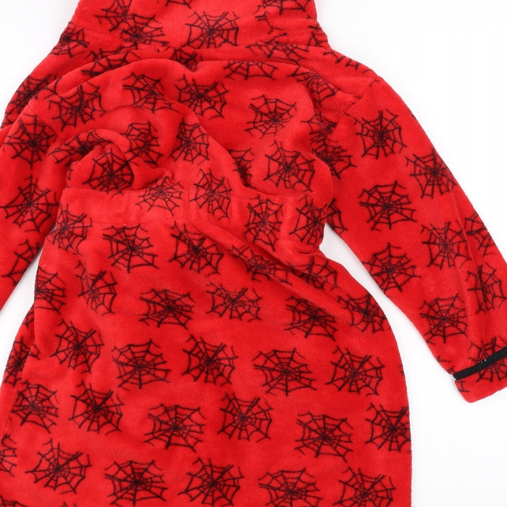 Spiderman Boys Red Solid   Robe Size 7-8 Years  - SpiderMan