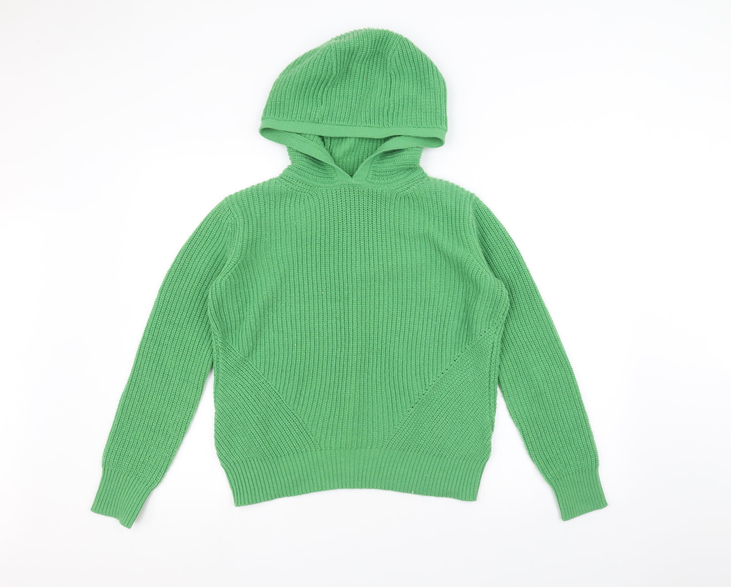 Marks and Spencer Womens Green  Knit Pullover Hoodie Size S