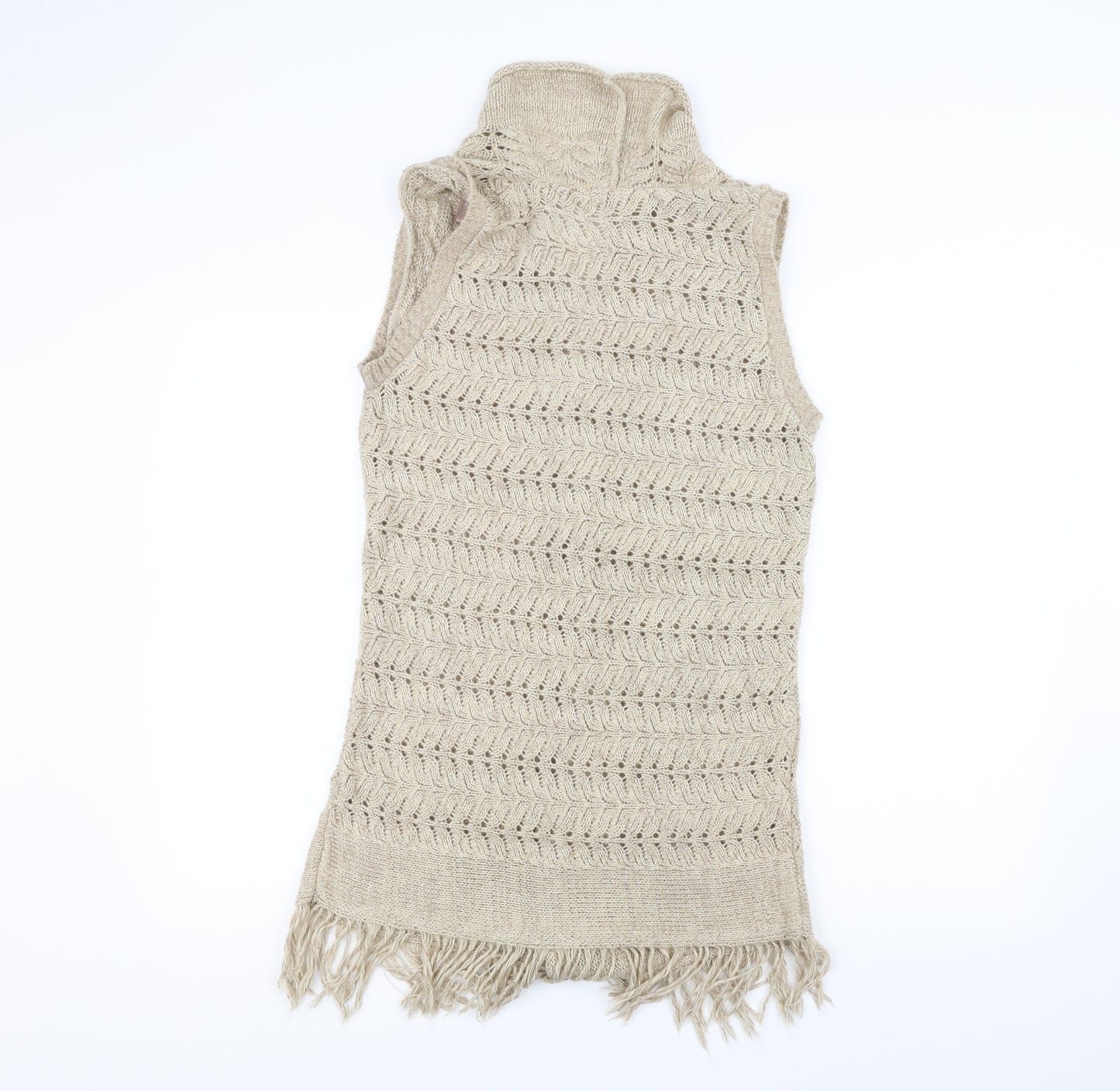 Soon Womens White  Knit Jacket Coatigan Size 12