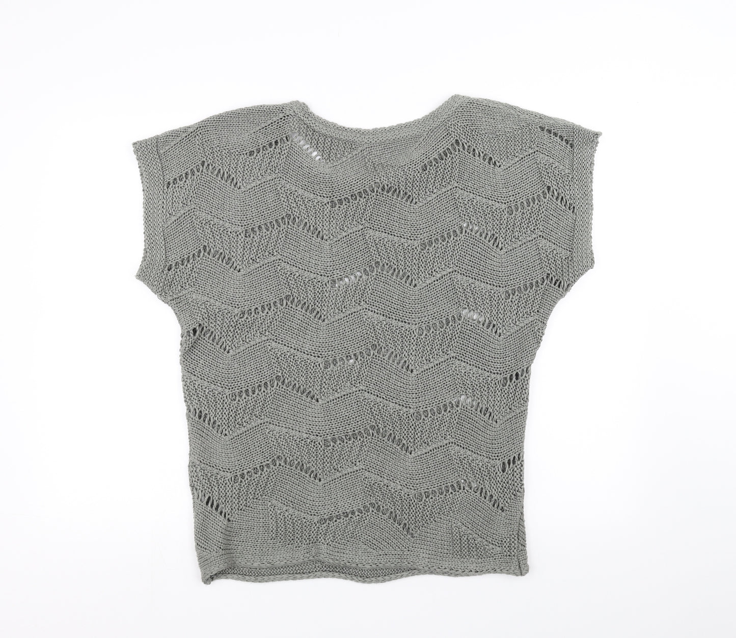 Per Una Womens Green  Knit Pullover Jumper Size M