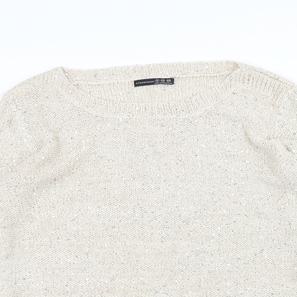 Atmosphere Womens White   Pullover Jumper Size 14