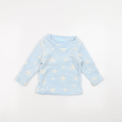 Glow in the dark Girls Blue   Pullover Jumper Size 2-3 Years  - glow in the dark