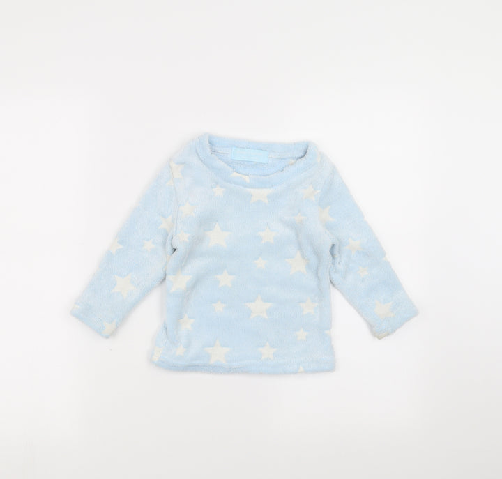 Glow in the dark Girls Blue   Pullover Jumper Size 2-3 Years  - glow in the dark