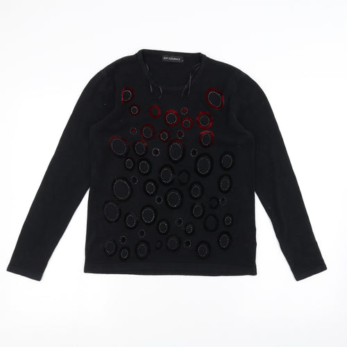 Just Elegance Womens Black   Pullover Jumper Size S
