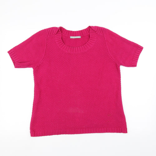 Marks and Spencer Womens Pink  Knit Pullover Jumper Size 12