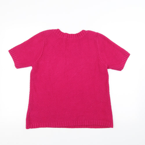 Marks and Spencer Womens Pink  Knit Pullover Jumper Size 12