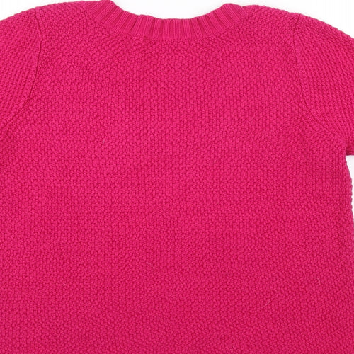 Marks and Spencer Womens Pink  Knit Pullover Jumper Size 12