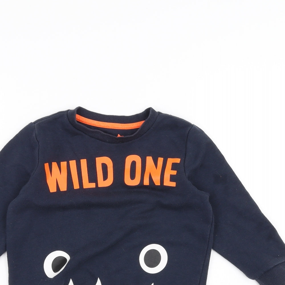 F&F Boys Blue   Pullover Jumper Size 4-5 Years