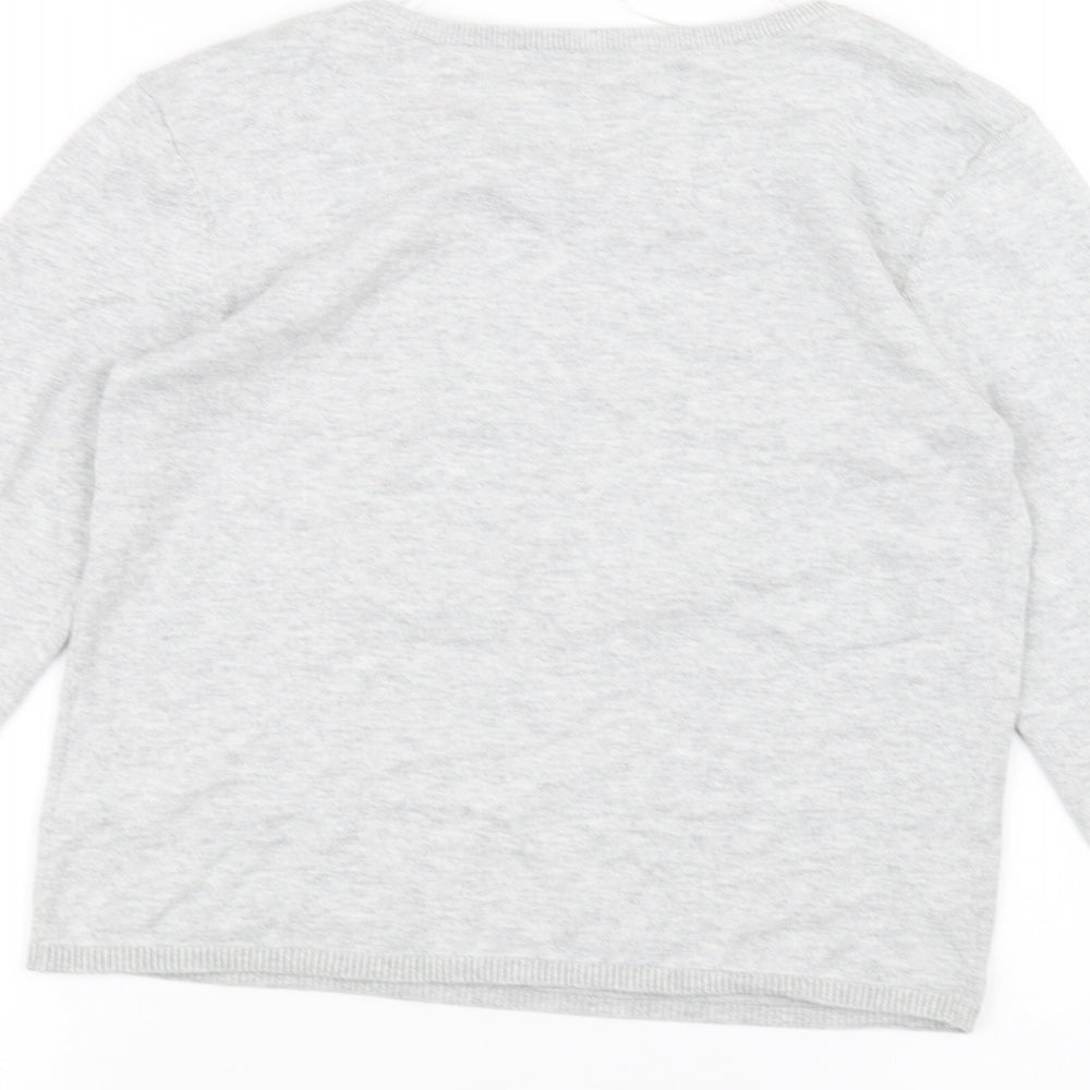 H&M Girls White   Pullover Jumper Size 11-12 Years