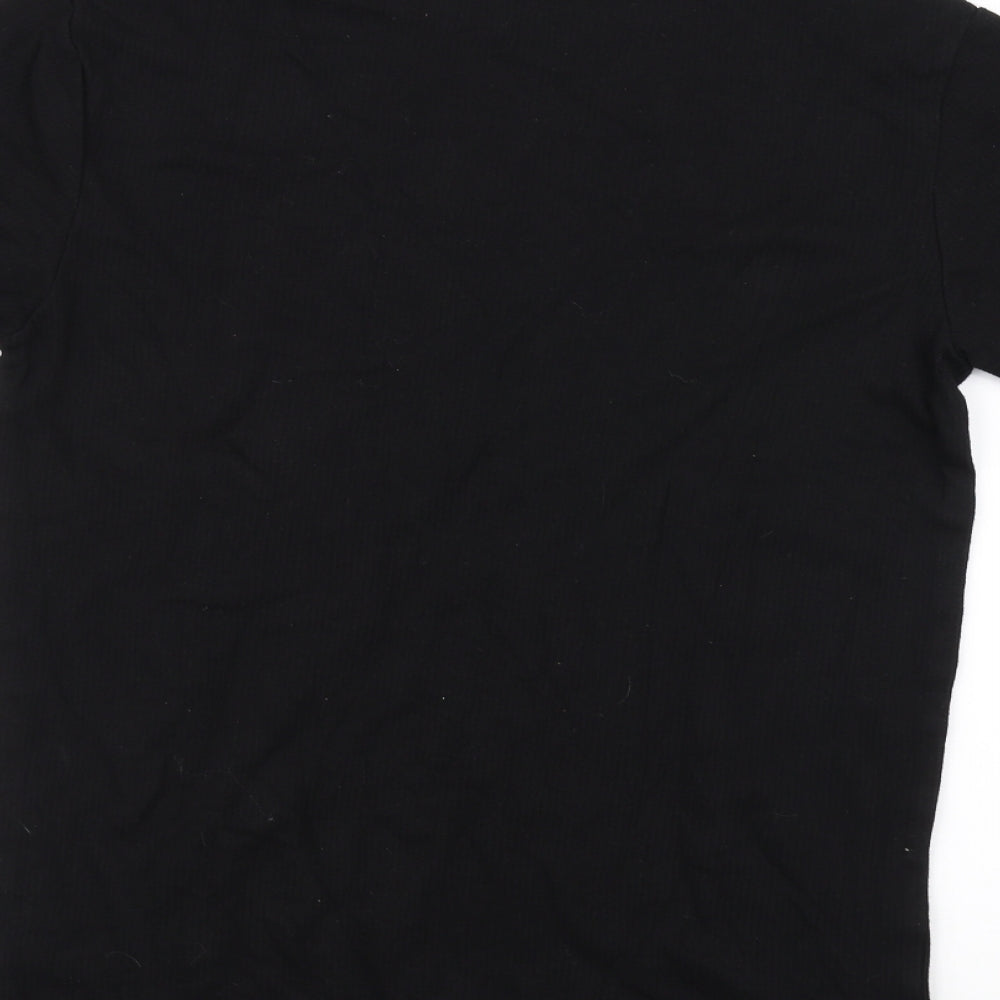 George Mens Black    T-Shirt Size L
