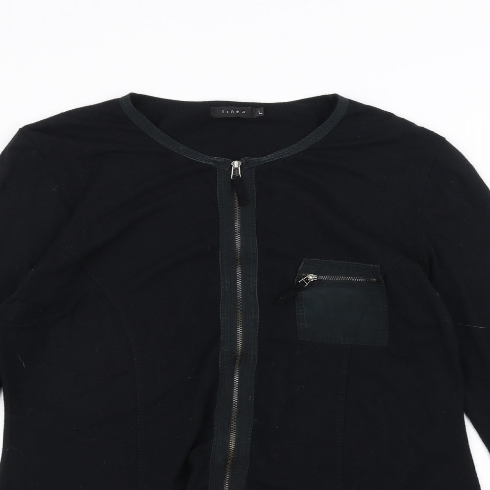 Linea Womens Black   Jacket  Size L