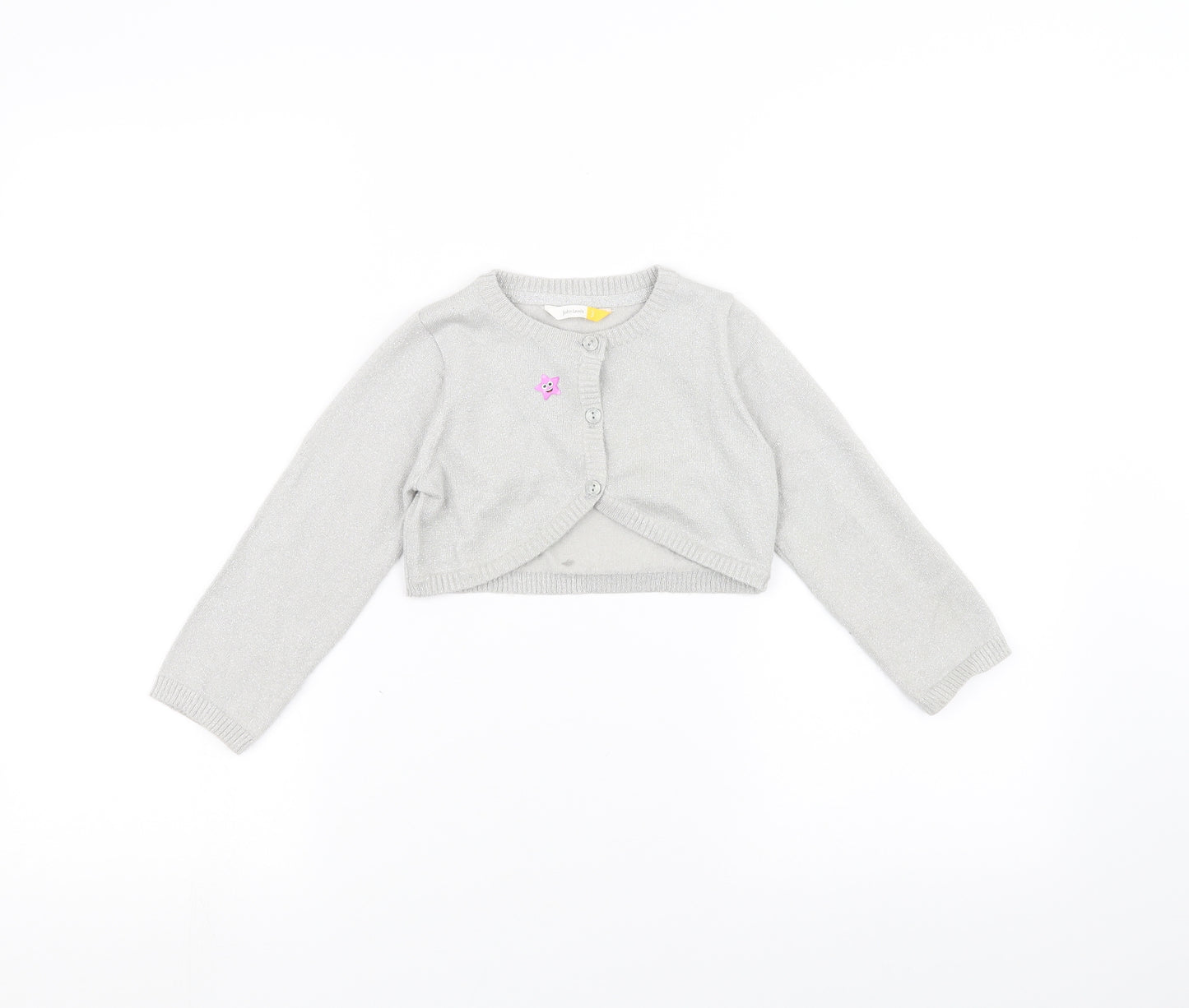 John Lewis Girls Grey   Cardigan Jumper Size 3 Years