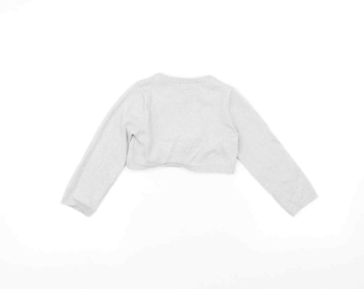 John Lewis Girls Grey   Cardigan Jumper Size 3 Years