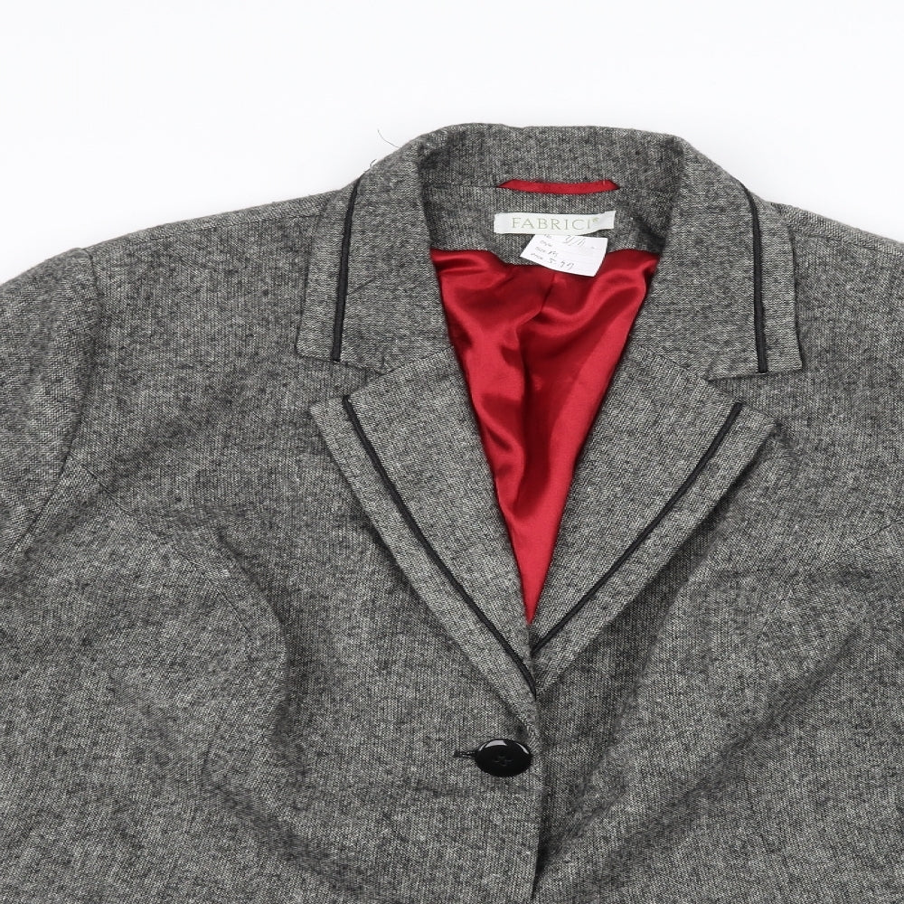 Fabrici Womens Grey   Jacket  Size 22