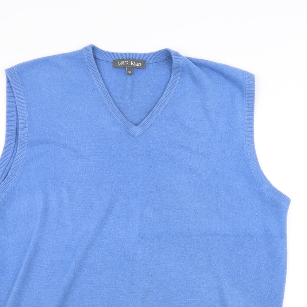 Marks and Spencer Mens Blue   Pullover Jumper Size XL