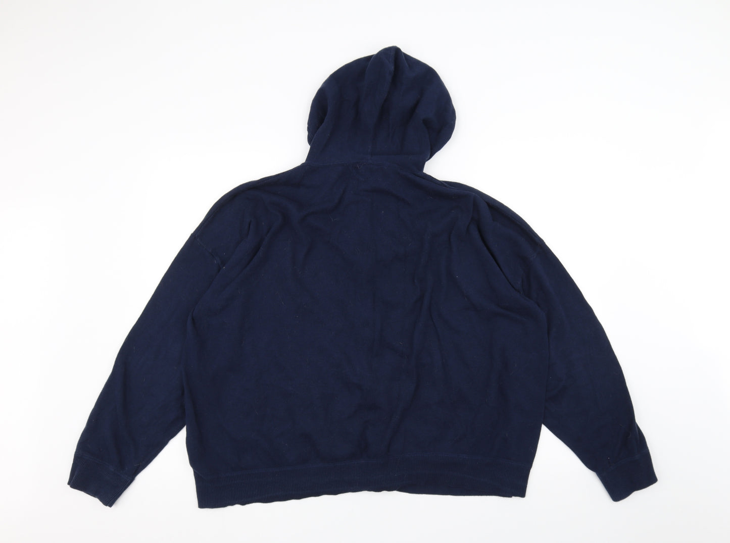 Marks and Spencer Womens Blue   Full Zip Hoodie Size XL