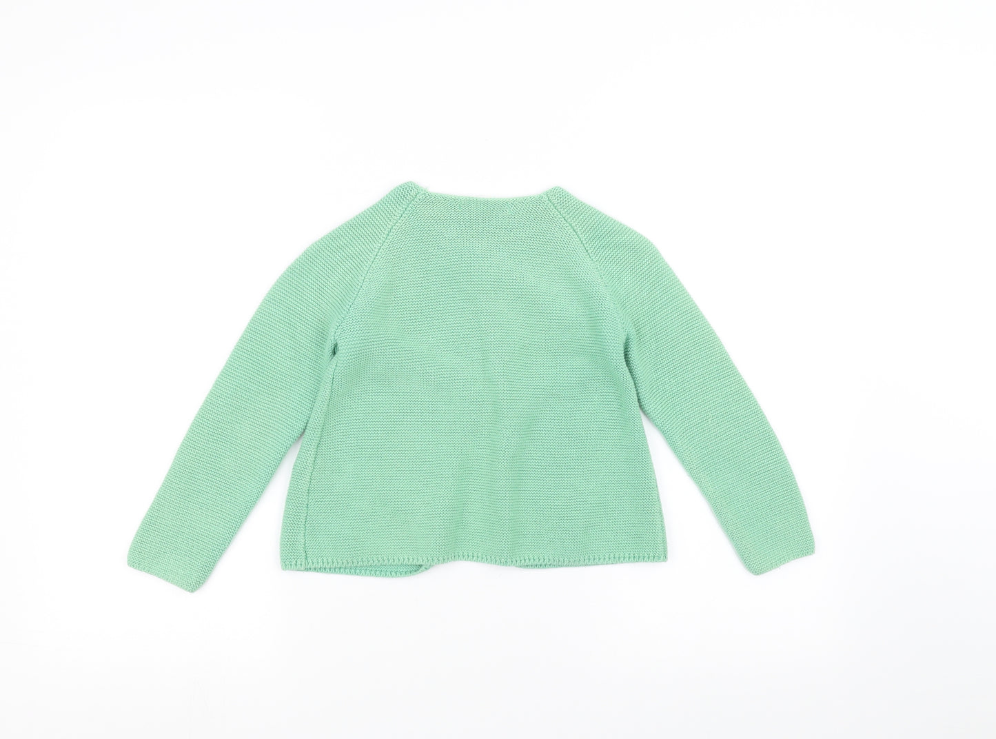 Marks and Spencer Girls Green   Cardigan Jumper Size 6-7 Years