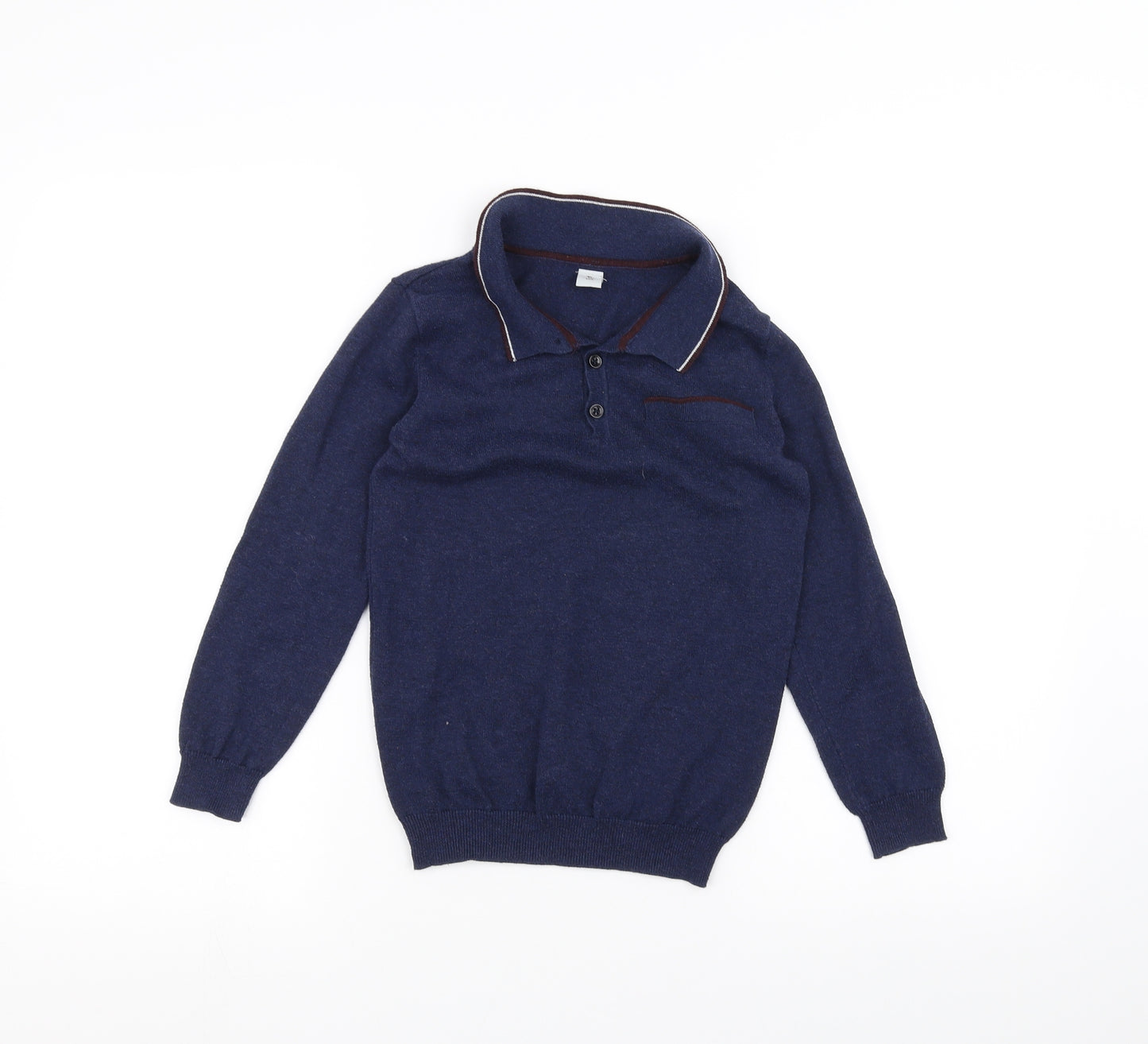 TU Boys Blue   Basic Polo Size 9 Years