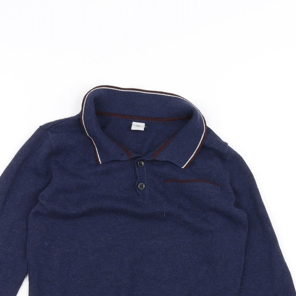 TU Boys Blue   Basic Polo Size 9 Years