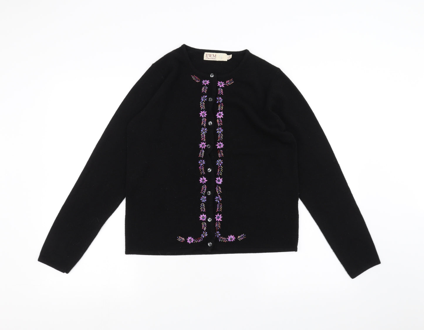 EWM Womens Black   Cardigan Jumper Size S
