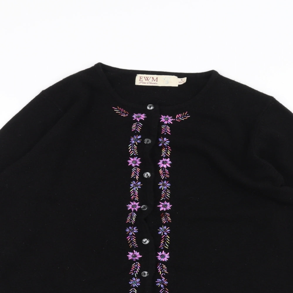 EWM Womens Black   Cardigan Jumper Size S