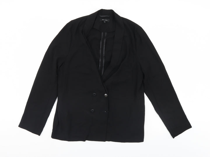 New Look Womens Black Jacket Suit Jacket Size 12