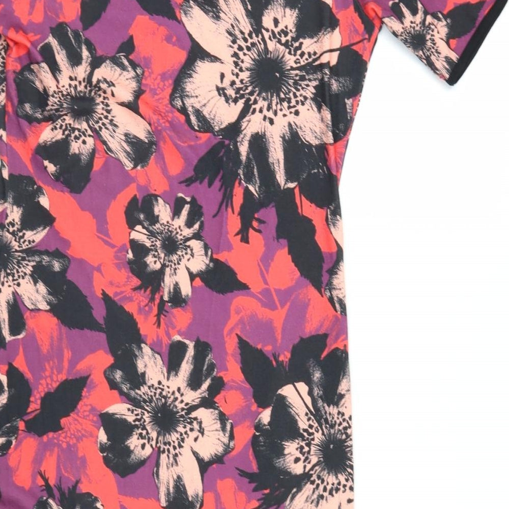 River Island Womens Multicoloured Floral  Bodycon  Size 14