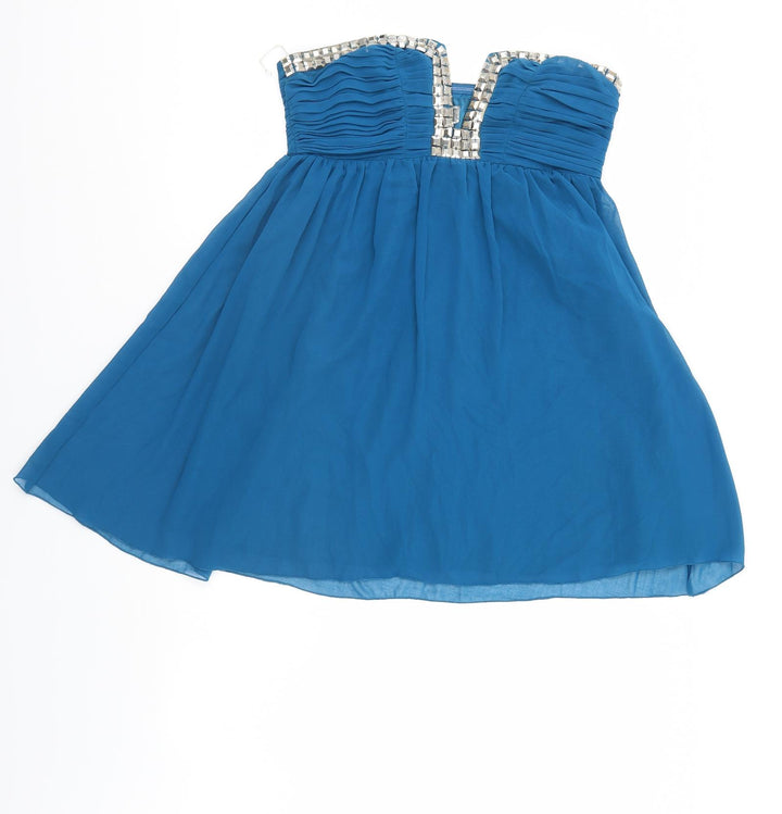 Lipsy Womens Blue Mini Size 12