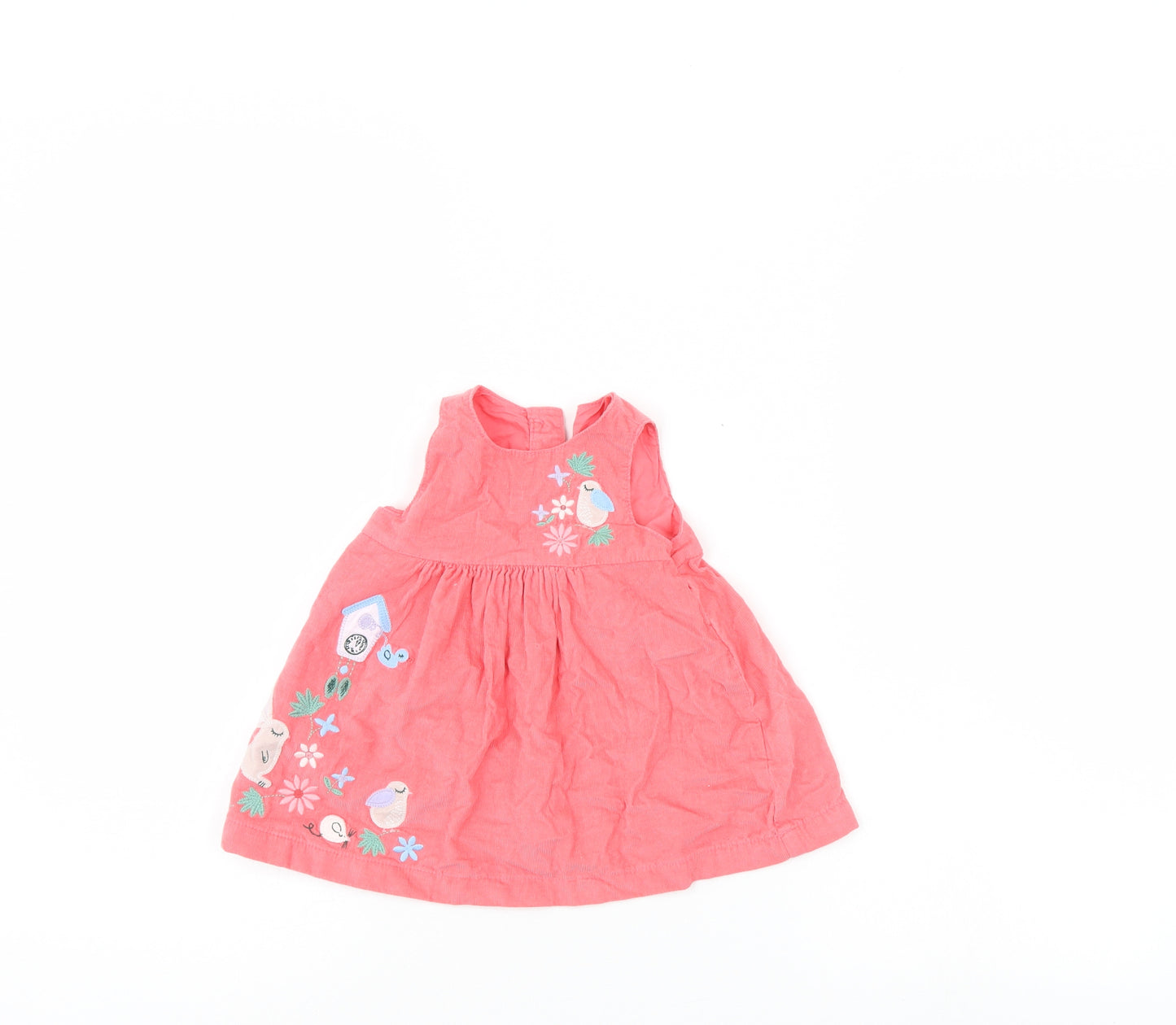 M&S Girls Pink   Tank Dress  Size 0-3 Months