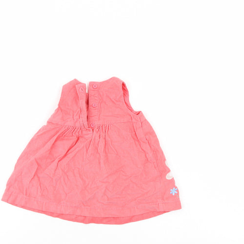 M&S Girls Pink   Tank Dress  Size 0-3 Months