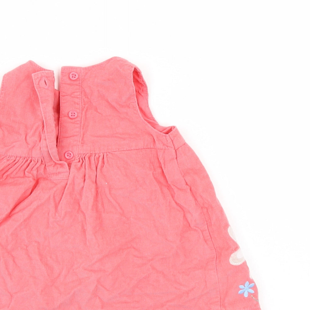 M&S Girls Pink   Tank Dress  Size 0-3 Months
