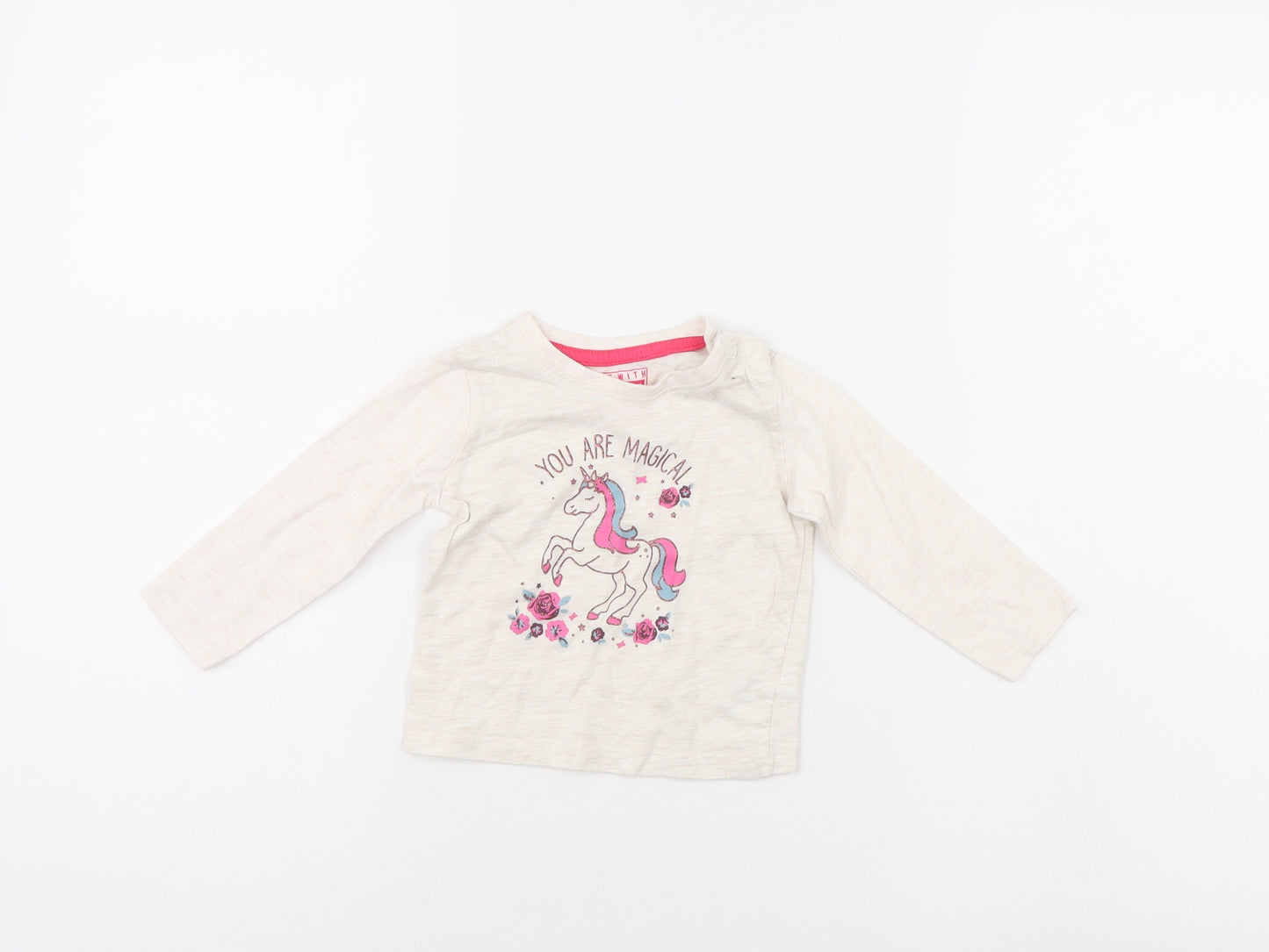 Primark Girls White   Basic Casual Size 6-9 Months