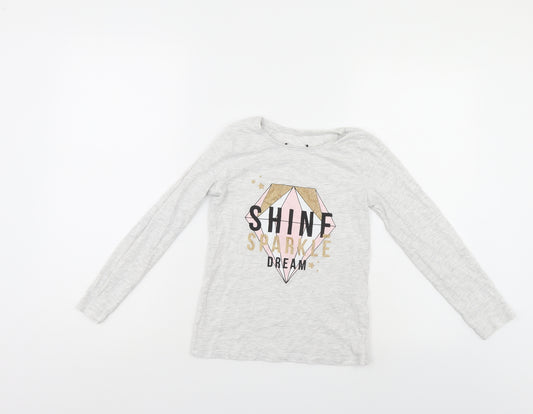 Front view of Primark girls’ grey basic casual, size 9-10, years
