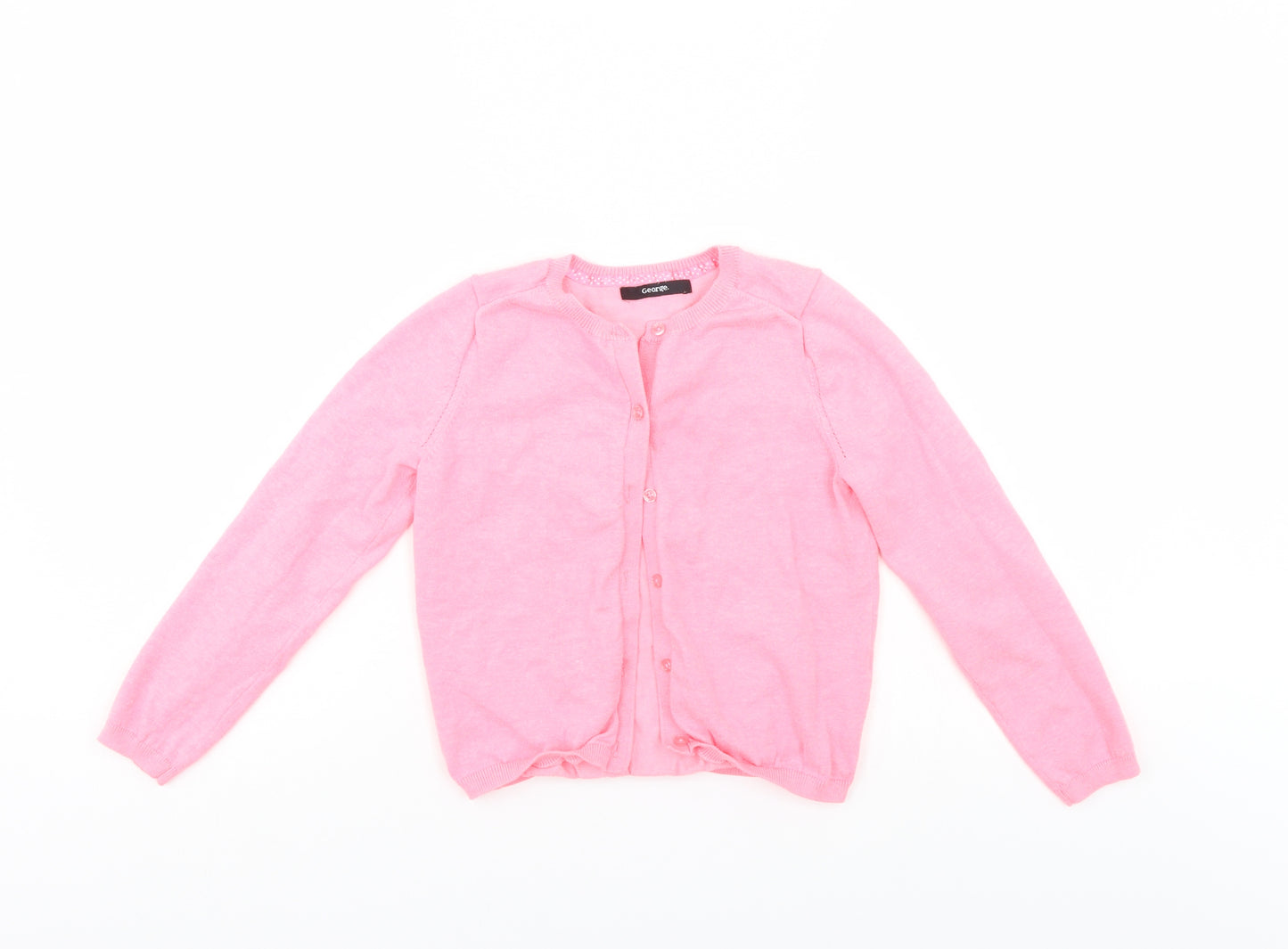 George Girls Pink   Cardigan Jumper Size 7-8 Years