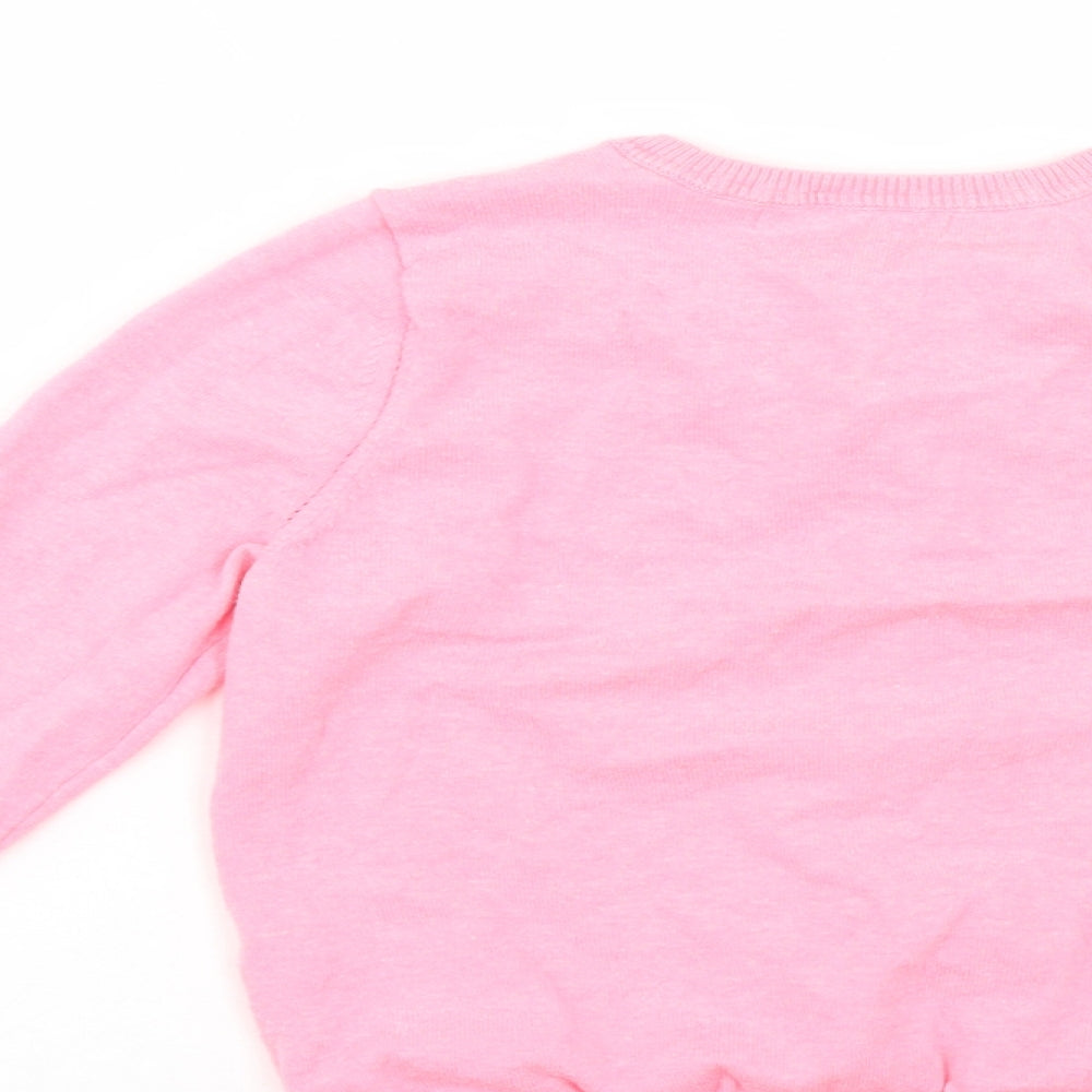 George Girls Pink   Cardigan Jumper Size 7-8 Years
