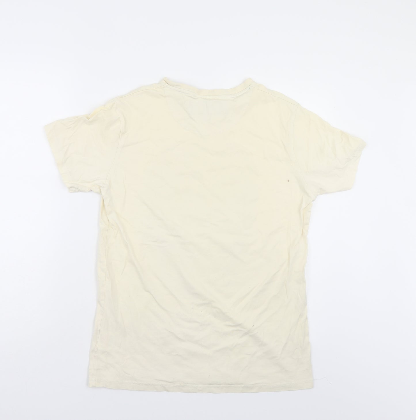 Nicholas Deakins Mens Ivory    T-Shirt Size L